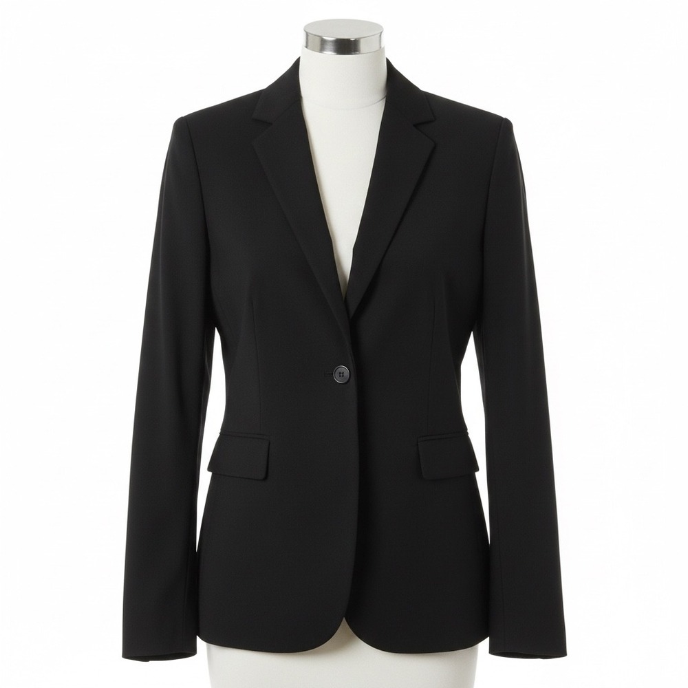 Banana Republic Black Blazer Tailored‎ Career Office Minimalist Womens Size 4